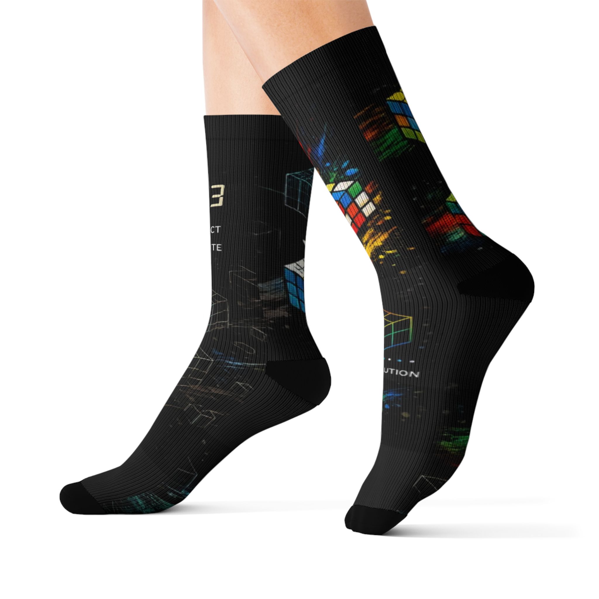 Rubik's Cube socks
